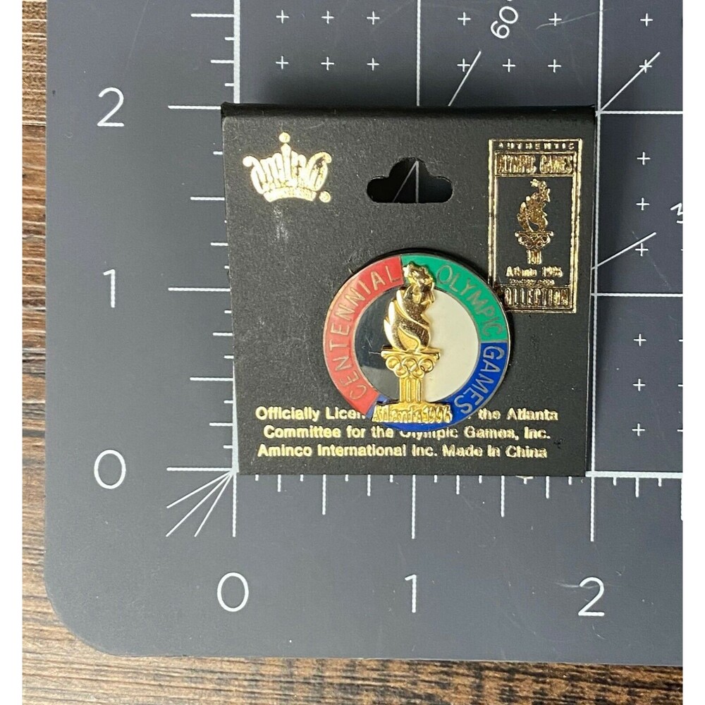 1996 Atlanta Centennial Olympic Games Pin Torch - Picture 2 of 3